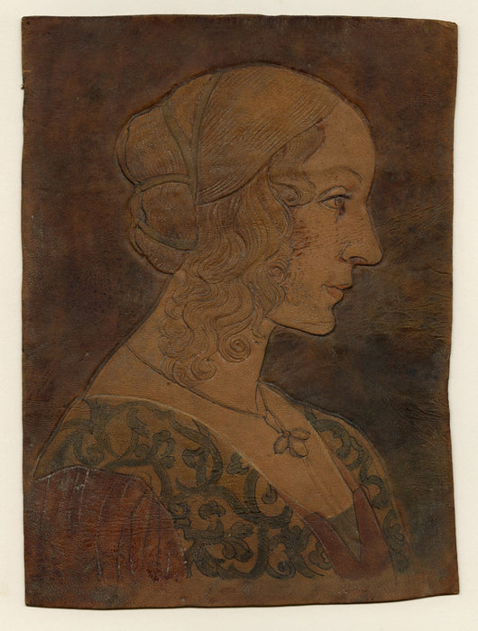 Arthur Henri Lefort des ylouses - Profile in the Manner of Sandro Botticelli - main 