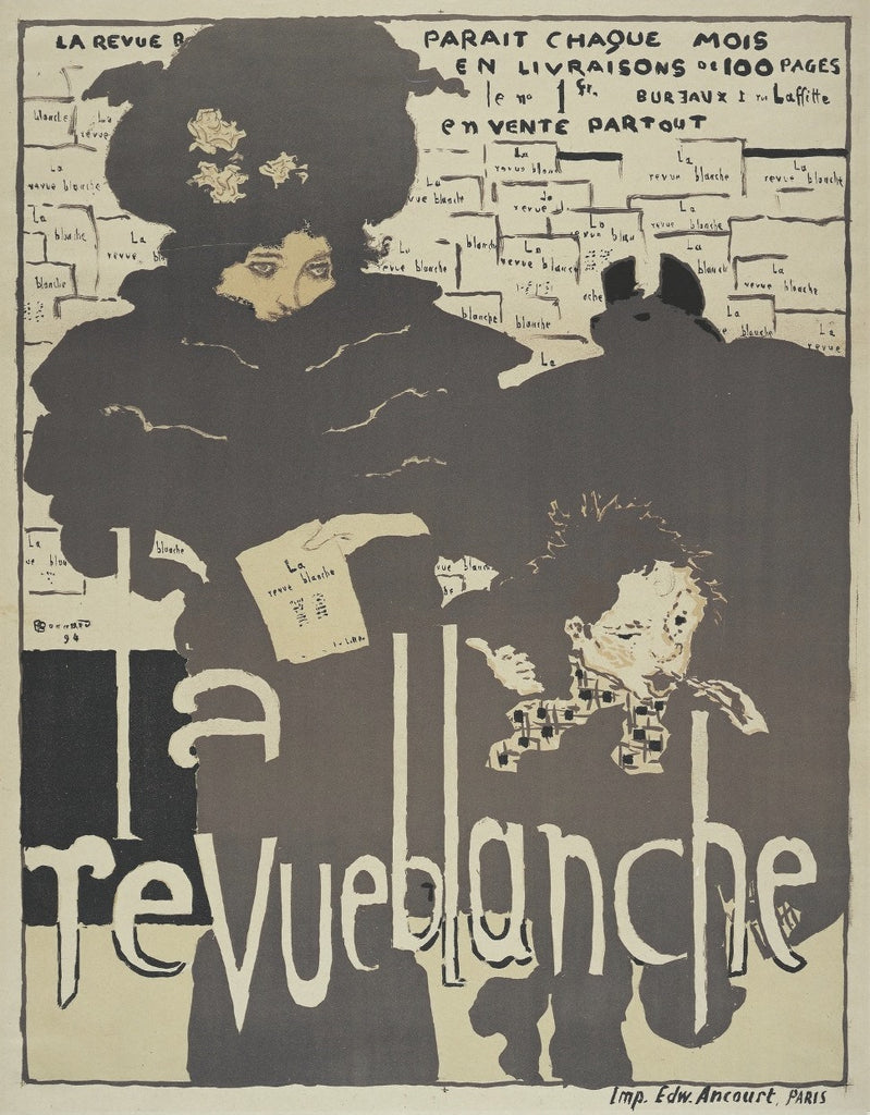 La Revue Blanche - color poster by Pierre Bonnard - affiche en couleurs