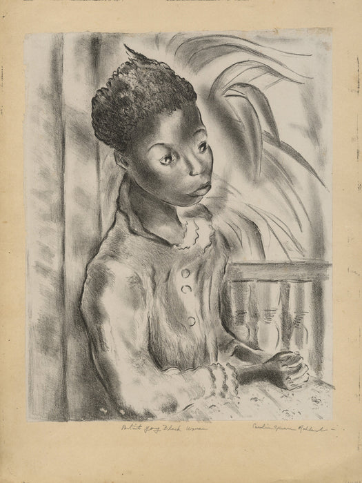 Caroline Speare rohland - Portrait of a Young Black Woman - main 