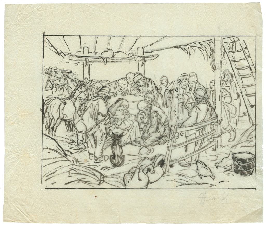 Jules Chadel: Nativite - Nativity, enfant Jesus ne dans l'etable ...