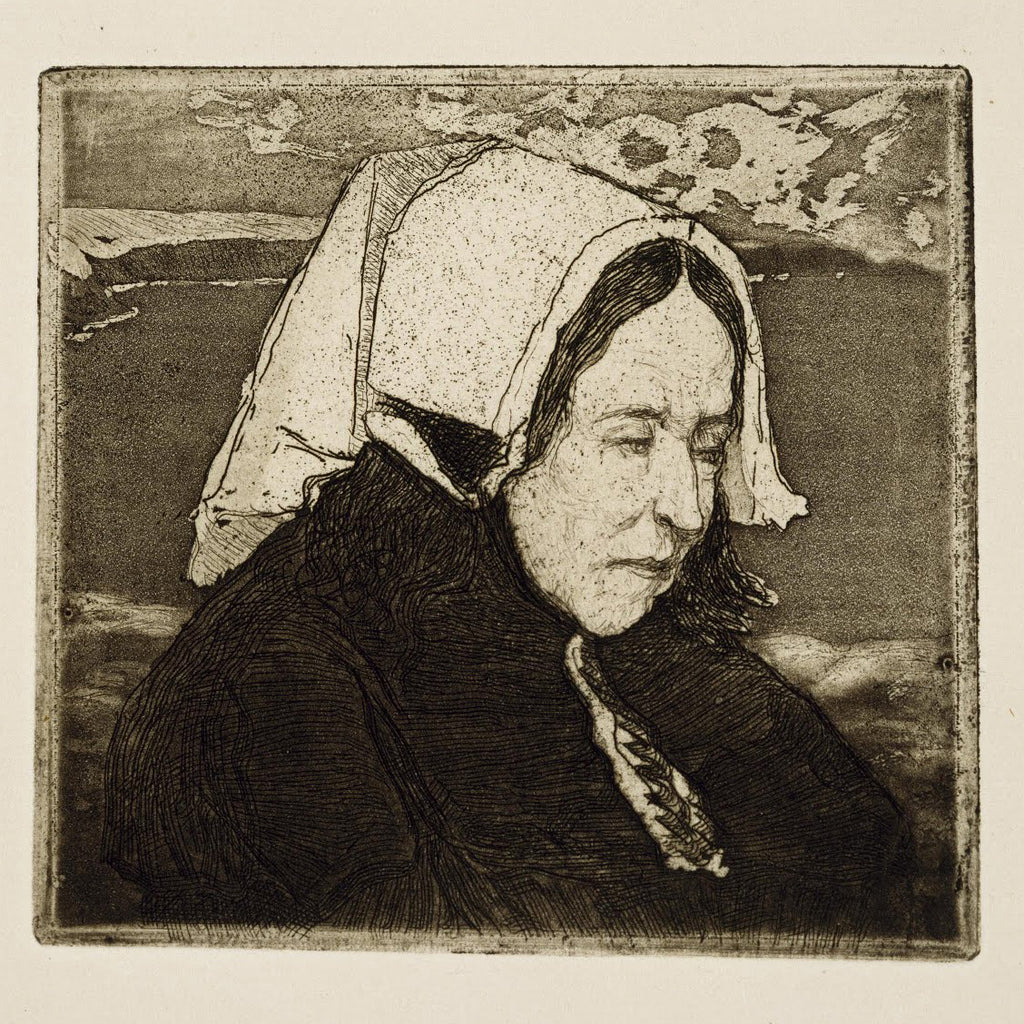 Charles Cottet - Vieille Femme de Ouessant - Breton Woman - Middle Aged