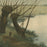 Charles Houdard - L'Etang - The Pond - quiet landscape color aquatint - detail