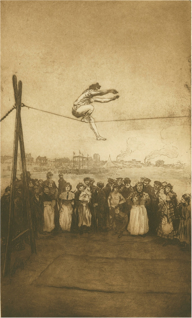 Edgar Chahine - Danseuse de Corde - tightrope walker - Tabanelli 162 - soft ground etching