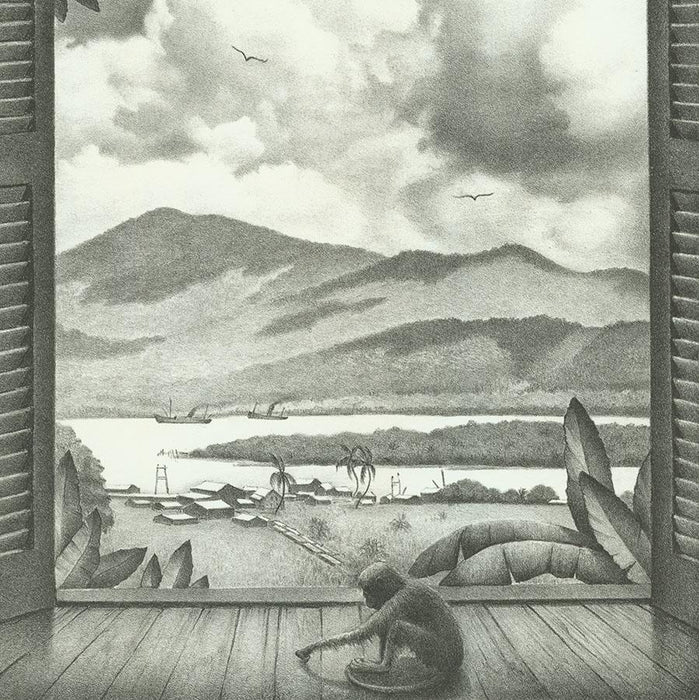 Lithograph - by FILLMORE LILLIE, Ella - titled: View of La Boca - Panama