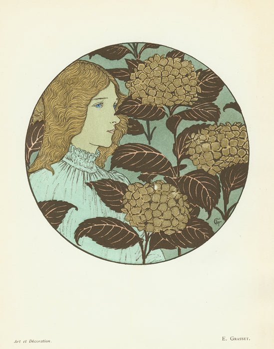 Color lithograph - by GRASSET, Eugene - titled: Coldness
