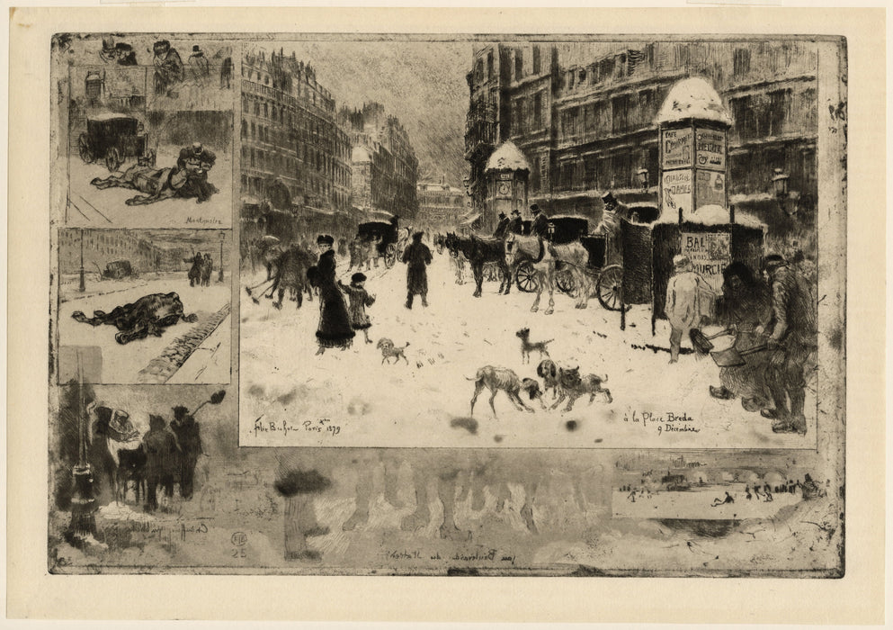 Felix Buhot - Winter in Paris - main 