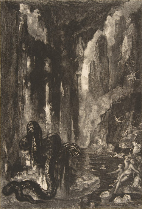 Etching and roulette - by BRACQUEMOND, Felix - titled: Illustrations for the Fables of Jean de la Fontaine