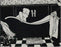 Felix Vallotton - Le Bain - black and white woodcut - Woman in the bath with maid - V.G. 148B