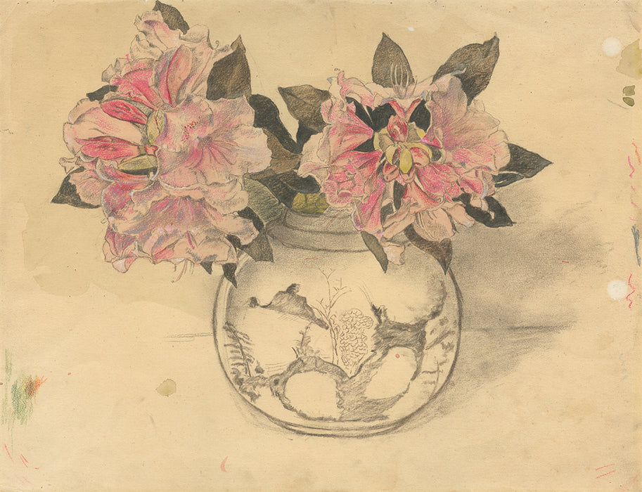 Frans Everbag - Azalea Flowers in a Chinese Vase - main 