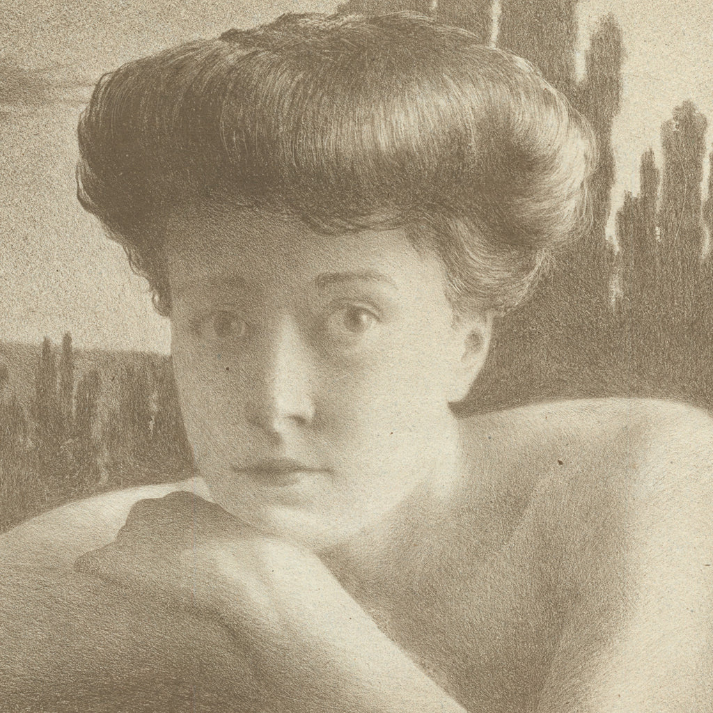 Frederic Louis Leve - Portrait de Femme - lithograph_detail