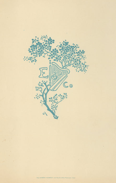 George Auriol ornement - logo Enoch & co - typography - harp