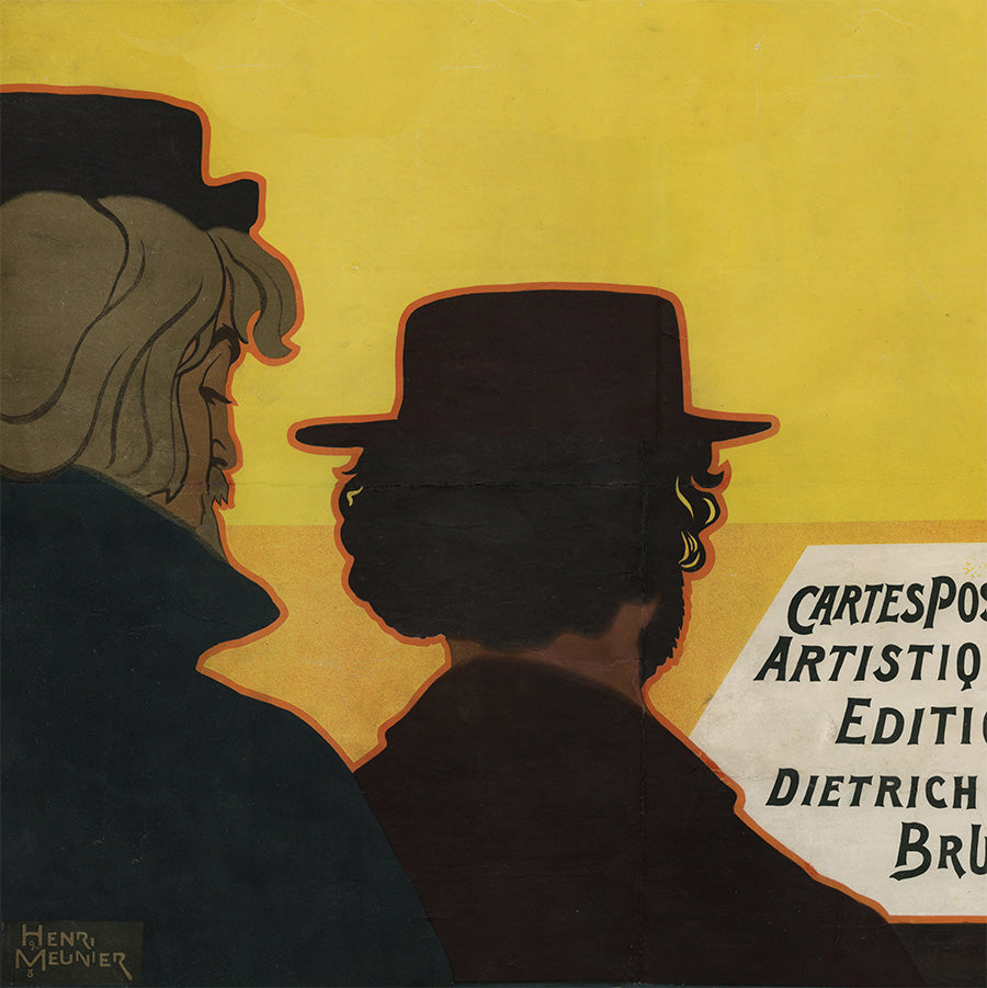 Henri Meunier - Cartes Postales Artistiques - Editions Dietrich Bruxelles - Original Art Deco Poster - detail