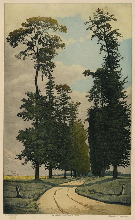 Henri Meunier - The Large Elm Trees, near Paris - main 