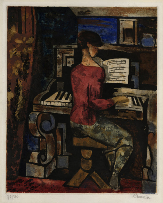 Jacques Villon - Woman at the Piano - main 