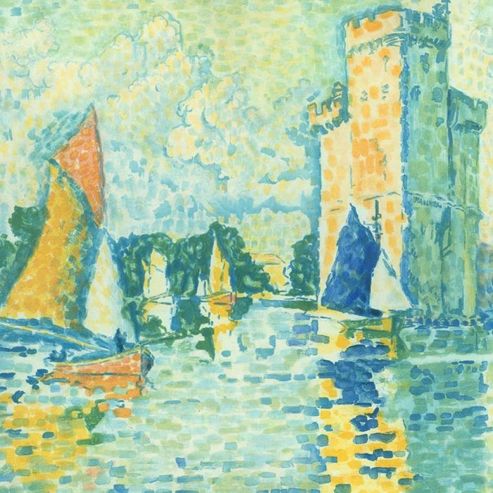 Jacques_Villon_-_Duchamp_-_after_Paul_Signac_-_Le_Port_de_La_Rochelle_- color aquatint - etching Ginestet & Pouillon E644_detail