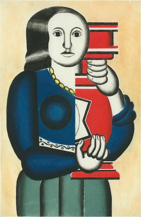 Jacques Villon - Leger, Femme a la Cruche - Woman with a Jar - cubism - aquatint etching - Ginestet & Pouillon E660