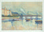 Jacques Villon - Londres - London, after Maximilien Luce - color aquatint - Ginestet & Pouillon E663 - Thames - etching
