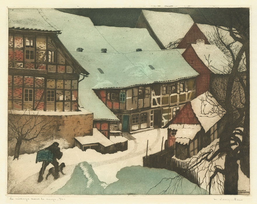 Maurice Langaskens - The Village in the Snow - main 