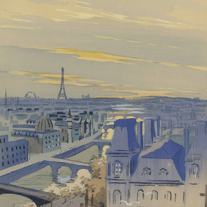 Marguerite Montaud Gamy - Juvisy – Paris - Lithograph - hand colored - 1909 .