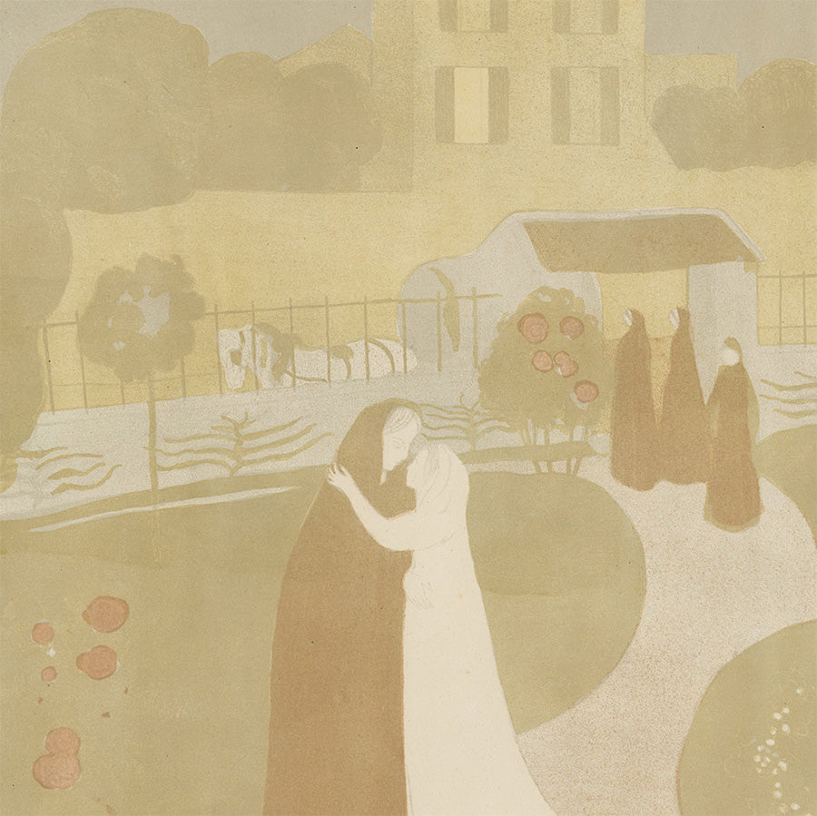 Maurice Denis - La Visitation a la Villa Montrouge - Ambroise Vollard - Album Peintres-Graveurs - color - detail