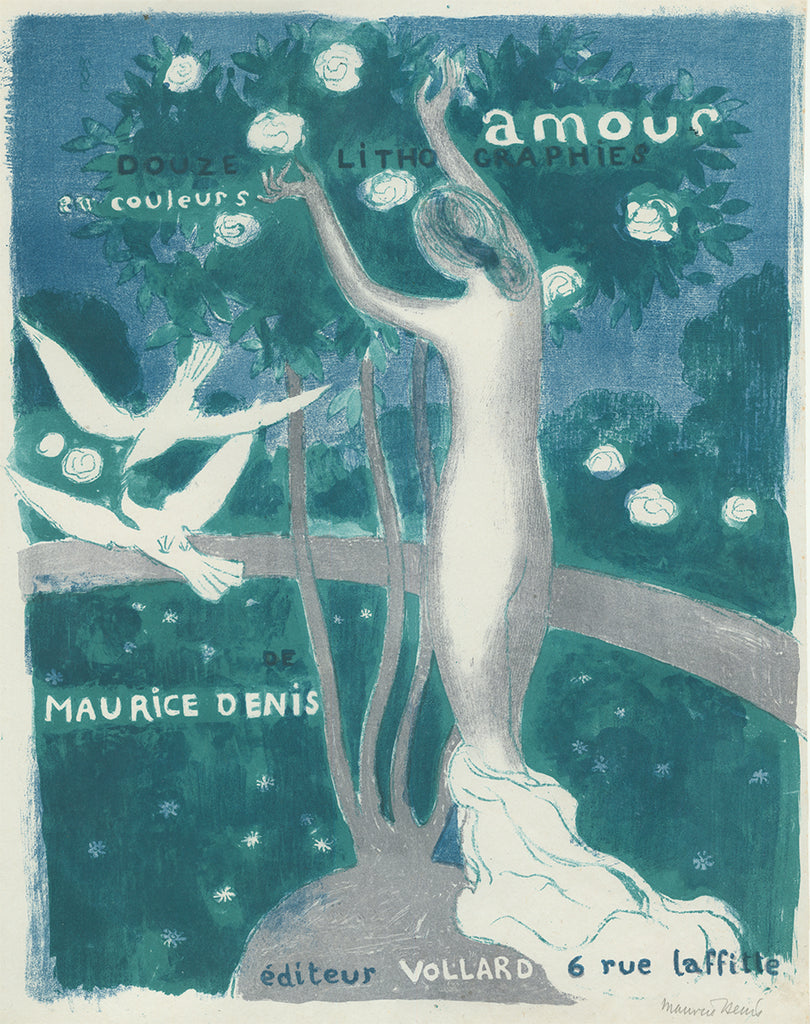 Maurice Denis - Amour - cover - couverture - douze lithographies en couleurs - Ambroise Vollard - original color lithograph