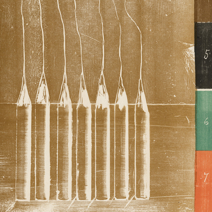 Michael ROTHENSTEIN - Title Page from Seven Colours - Color screenprint and woodcut on wove paper – 1974 