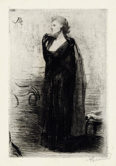 Paul Albert Besnard - The Lady in Black - main 