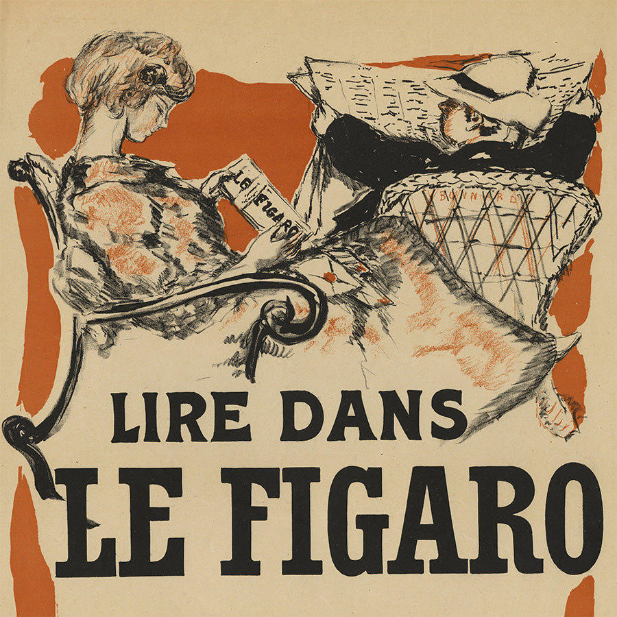 Pierre Bonnard - Lire dans Le Figaro le nouveau roman d'Abel Hermant - detail