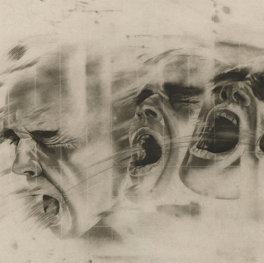Terry Wilson - Anatomy of a Scream - Aquatint mezzotint drypoint - detail