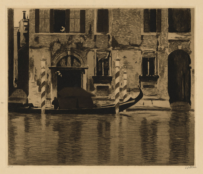 Willem Witsen - Gondola and Buildings in the Canale Grande - Venice - main 