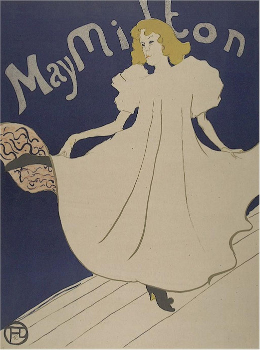Color lithograph - by TOULOUSE-LAUTREC, Henri de - titled: May Milton