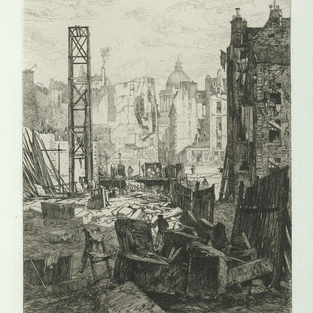 Demolition pour le Percement du Boulevard Saint-Germain