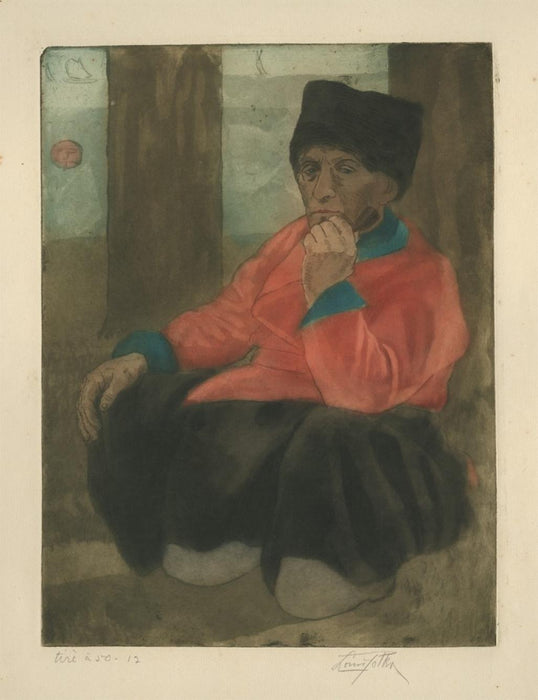 Louis Mcclellan potter - Seated Man or Sailor Smoking - main 