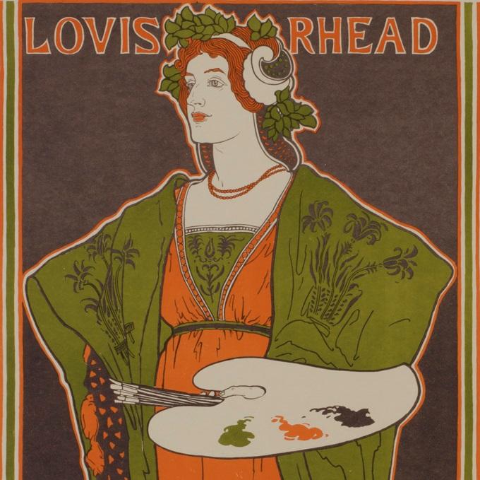 Lithographic poster - by RHEAD, Louis - titled: Salon of the 100